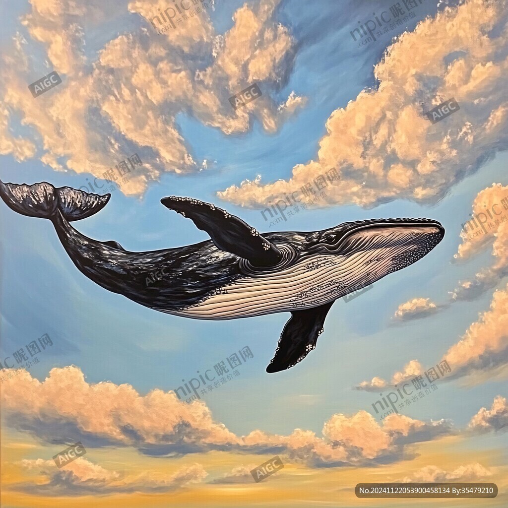 3d鲸鱼立体画