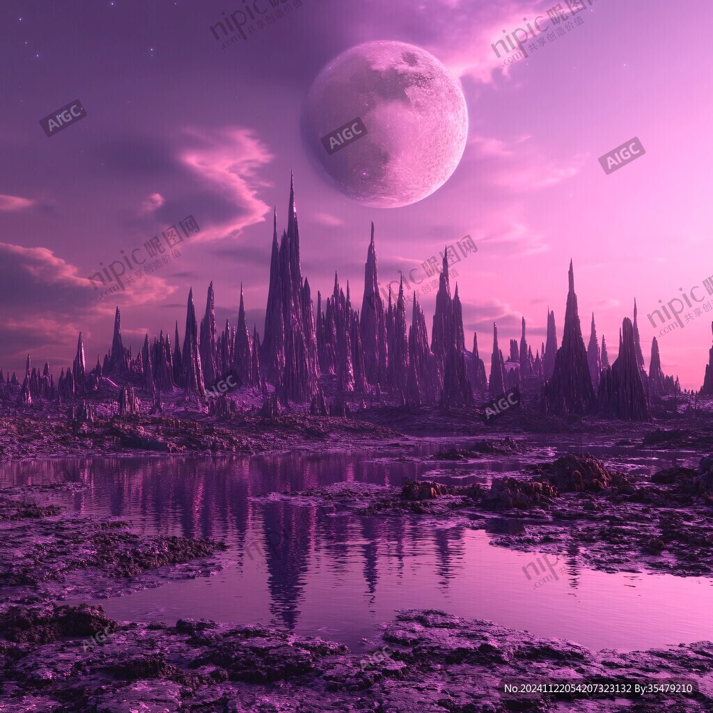 粉红色的超现实世界