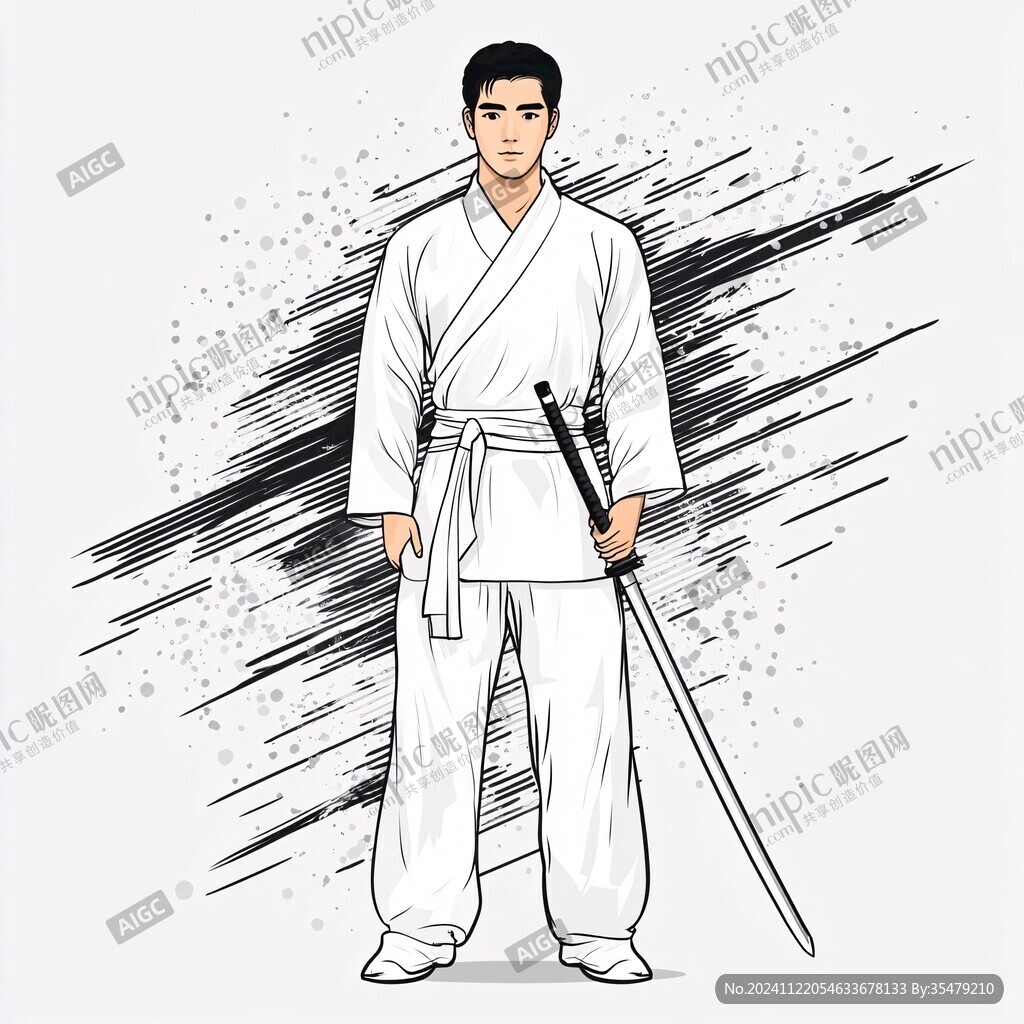 剑道插画