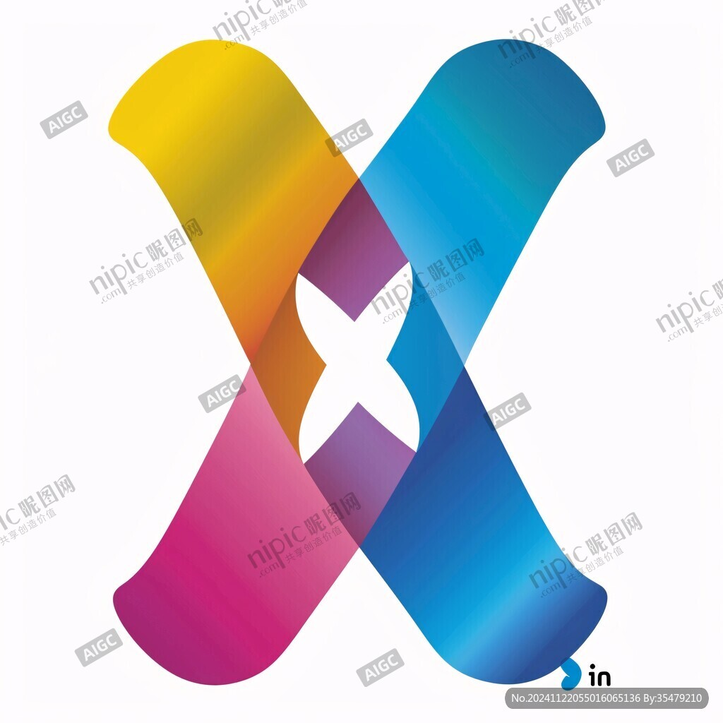 x对称logo