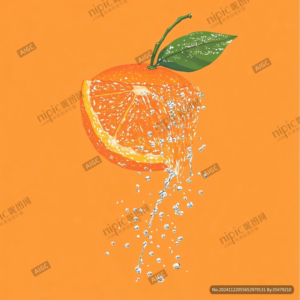 砂糖橘插画设计