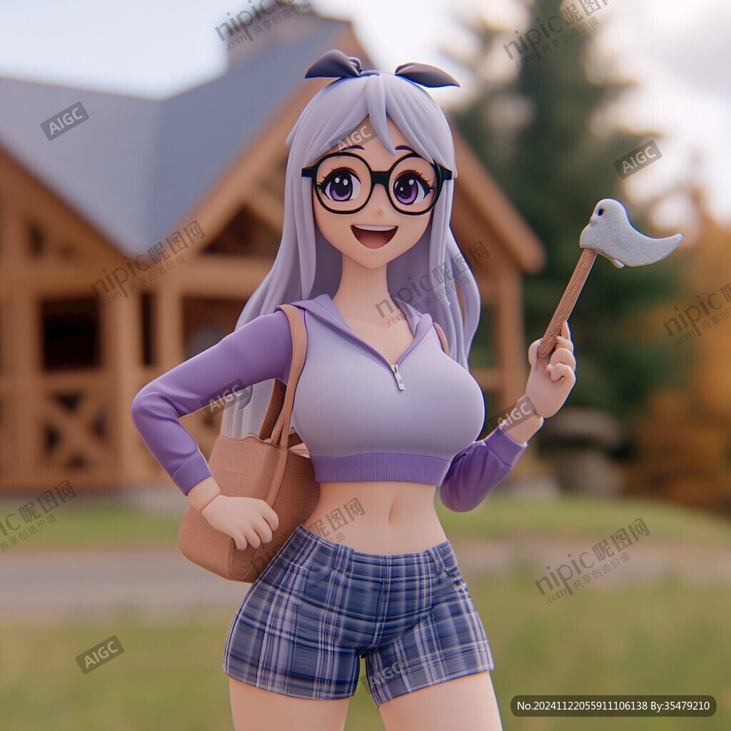 3d卡通女孩