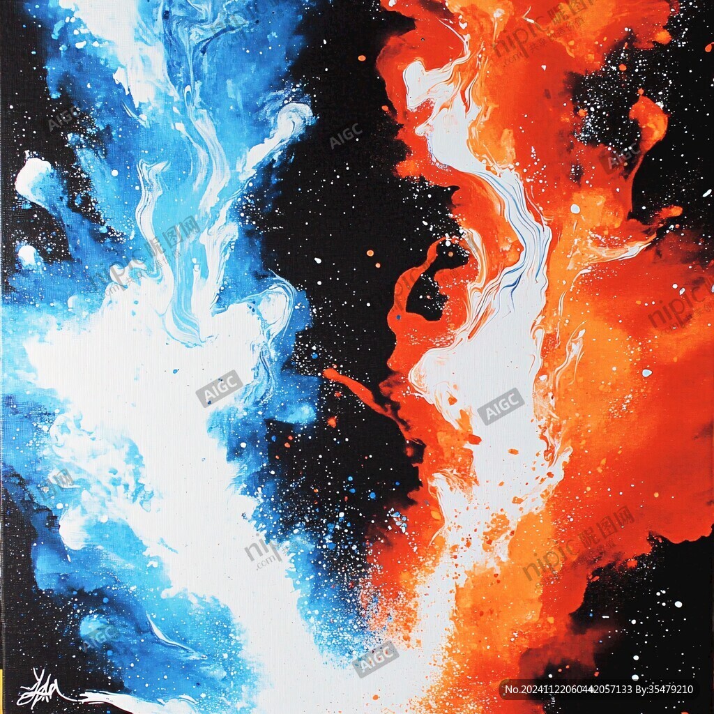 海洋流体画宇宙