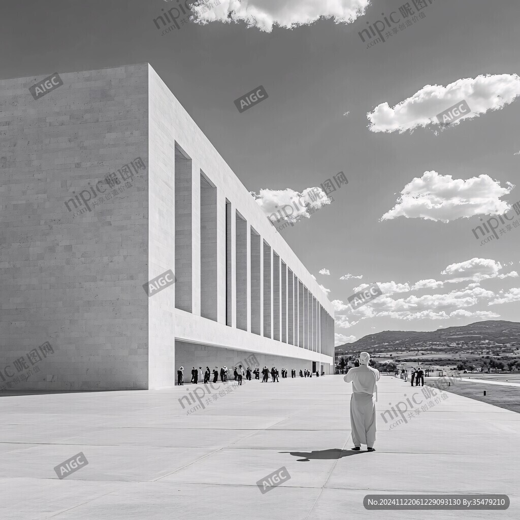 黑白建筑大片