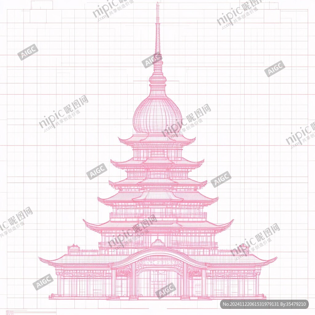 江南建筑线条图片