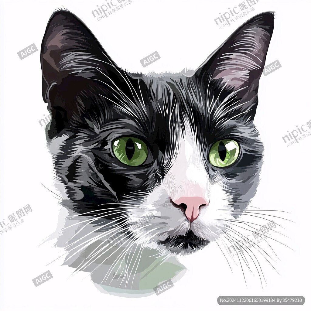 手绘宠物猫