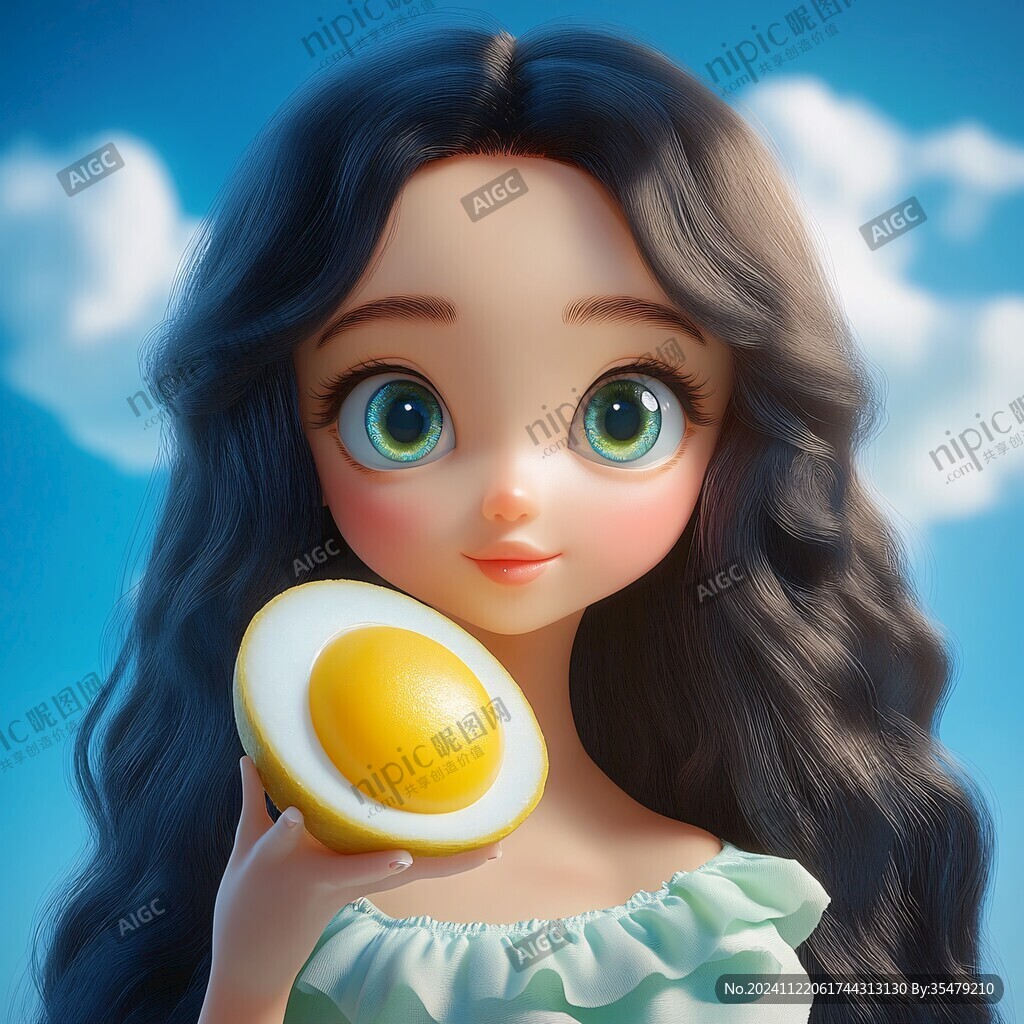 抱鸡蛋的女孩