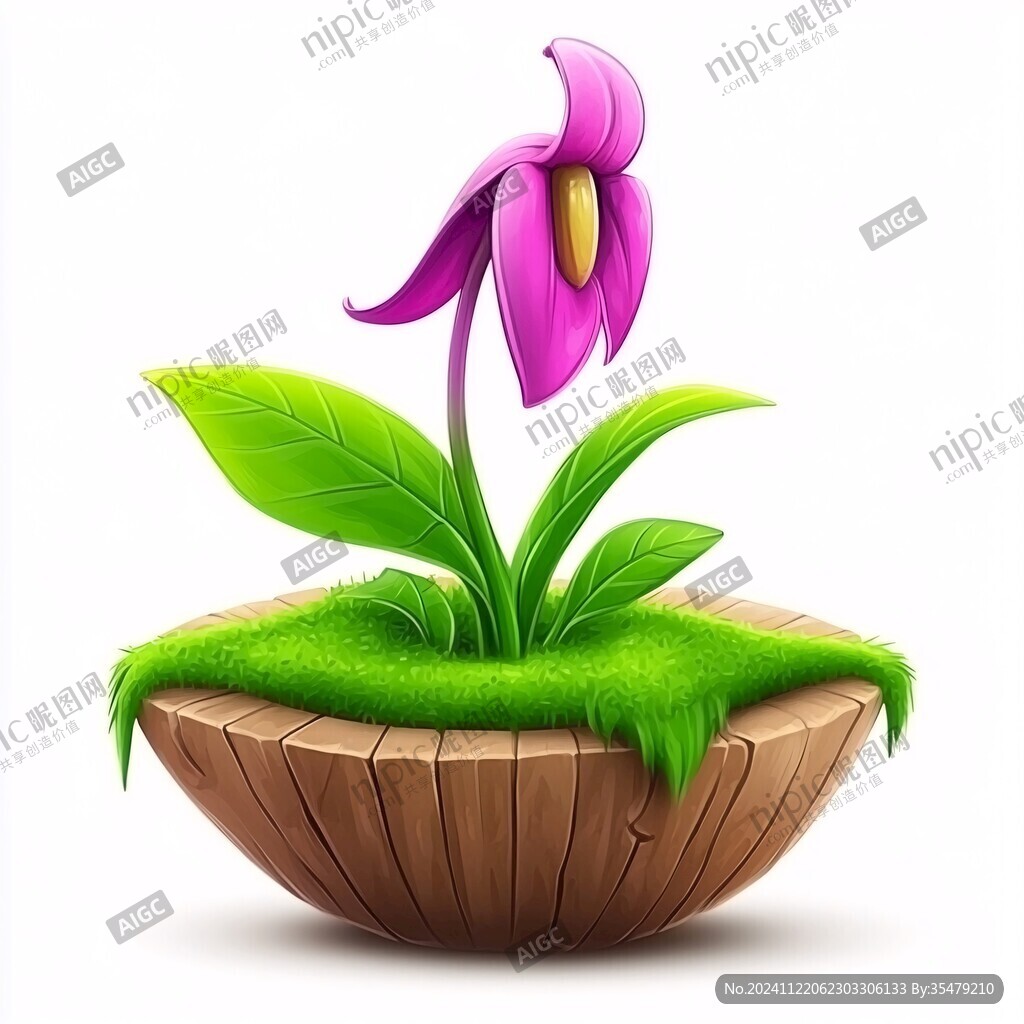 3d卡通花
