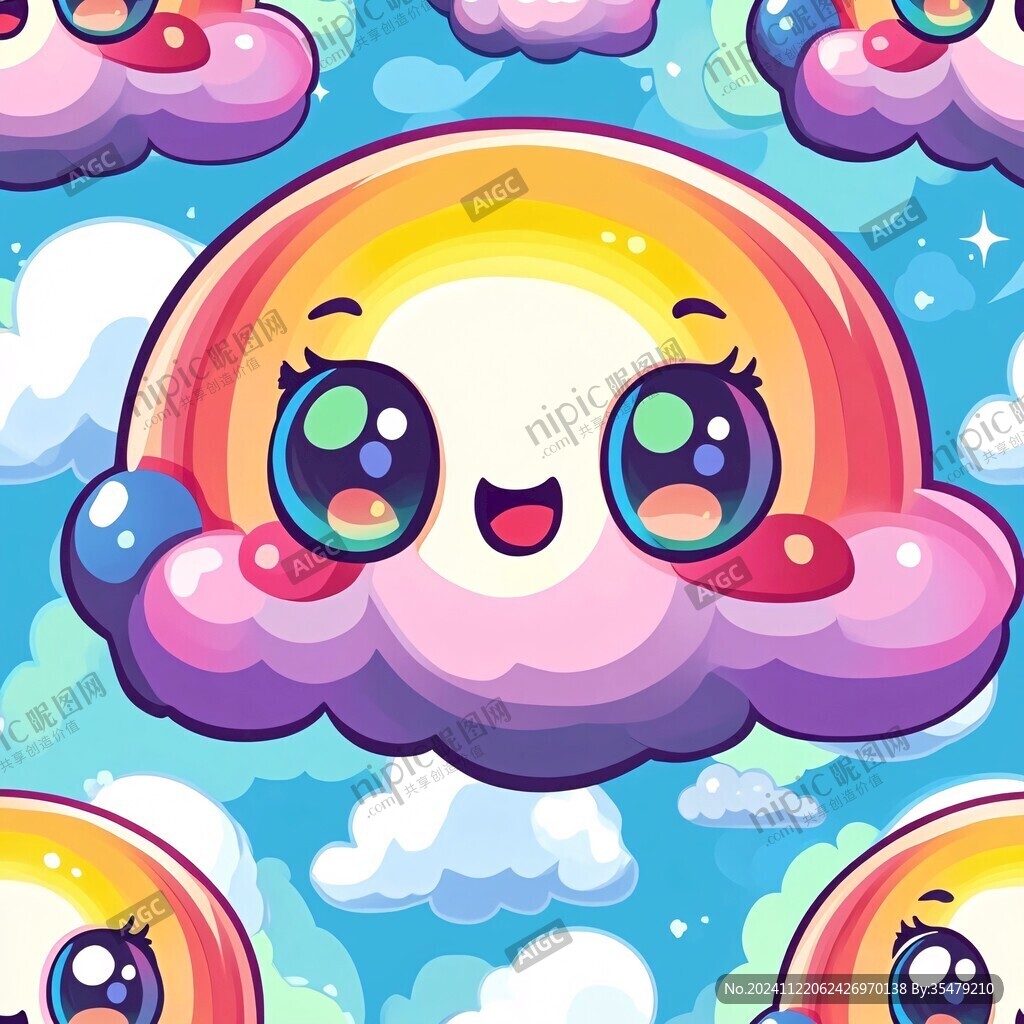 星星云朵彩虹