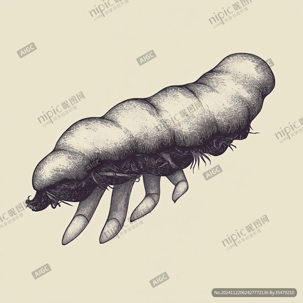 螨虫手绘
