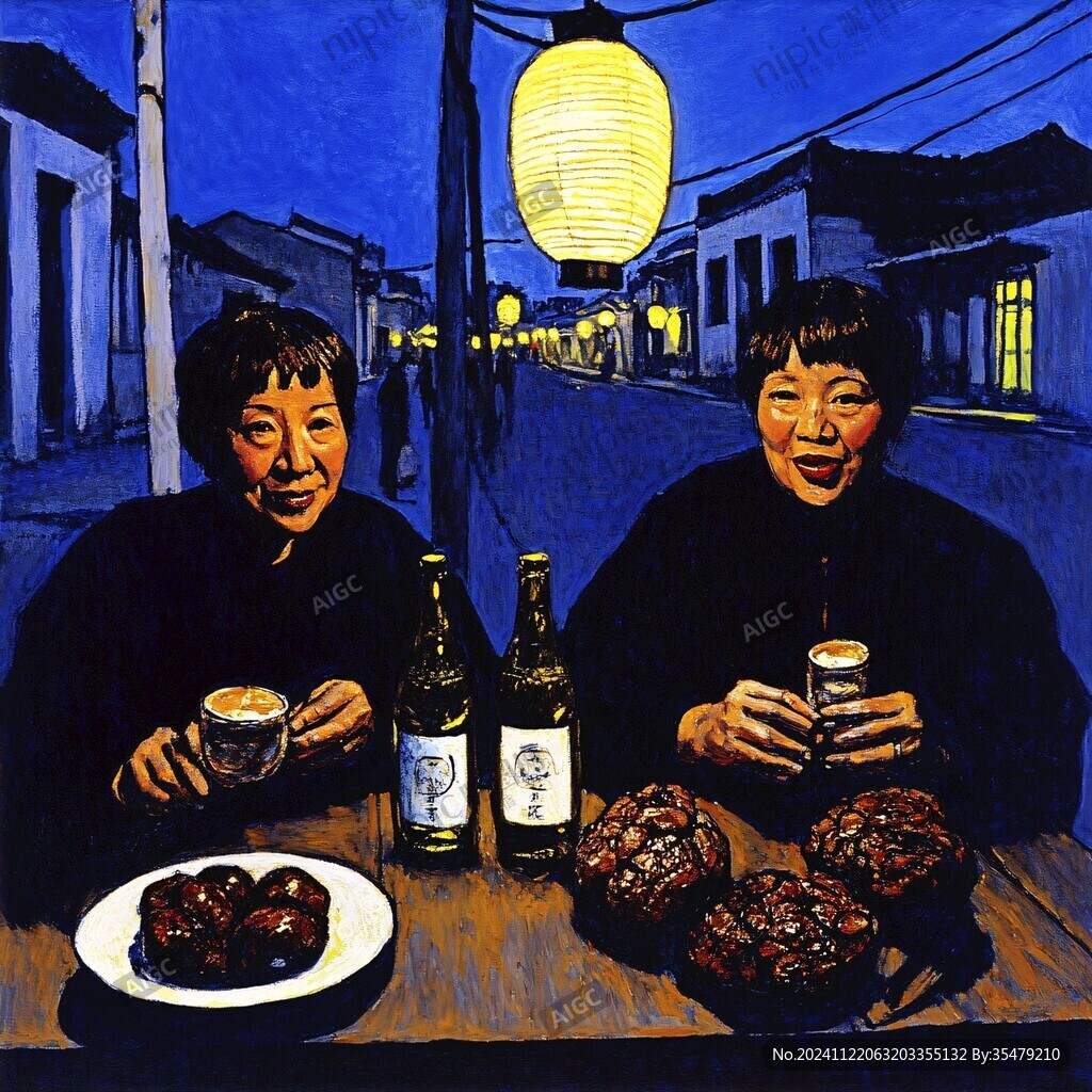复古餐饮人物素材