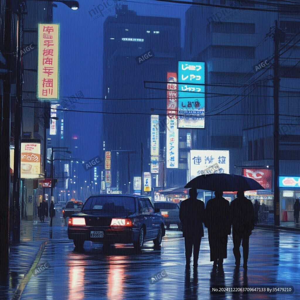 夜景梅雨季