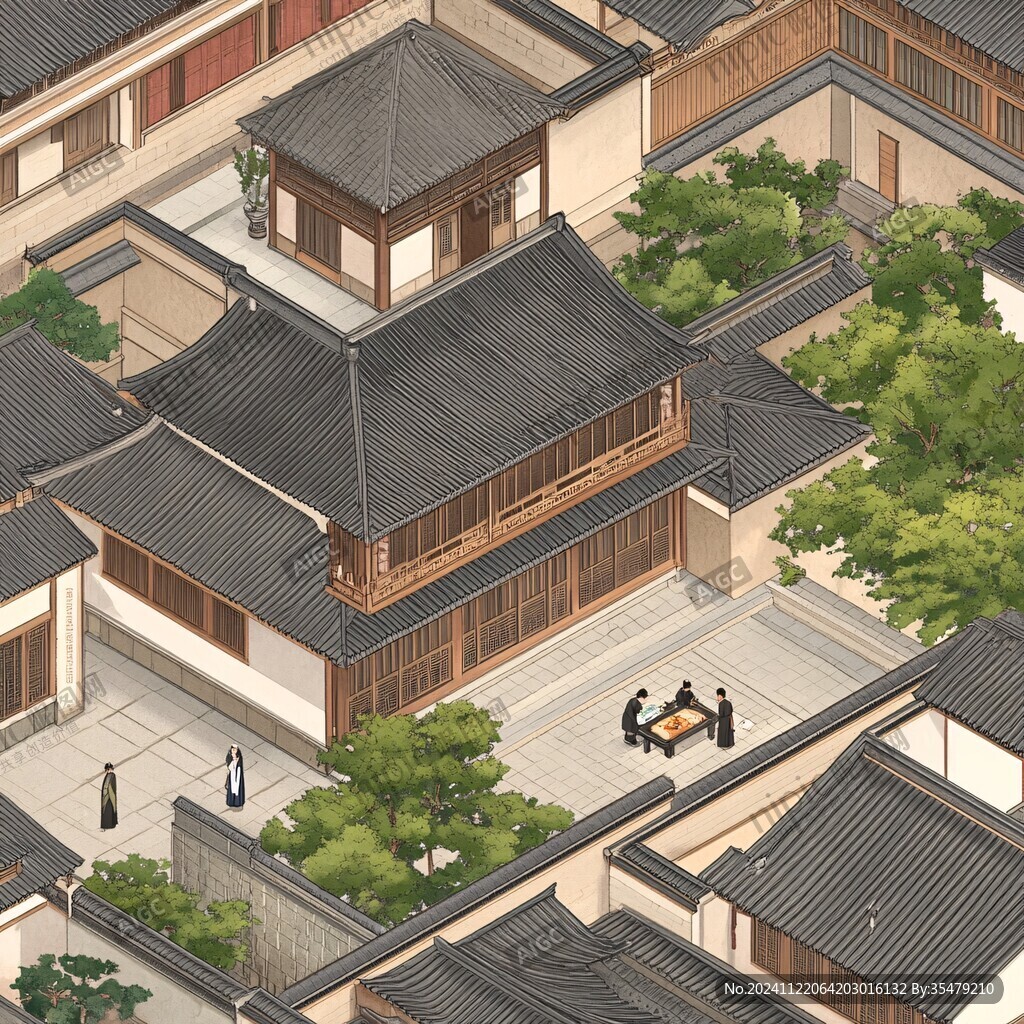 天一阁插画