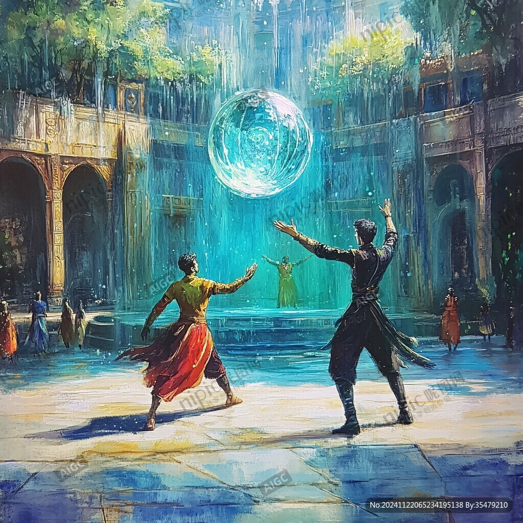 舞蹈绘画舞蹈油画