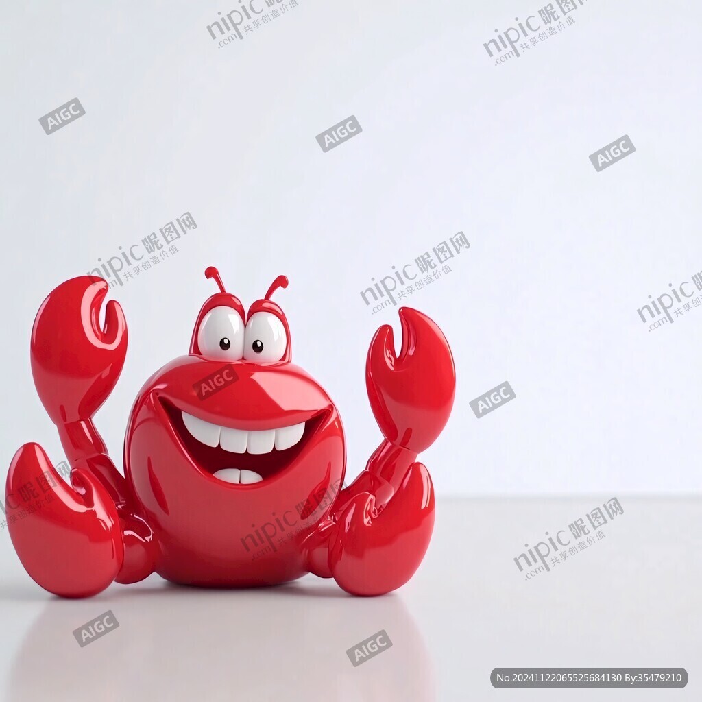 开心螃蟹形象