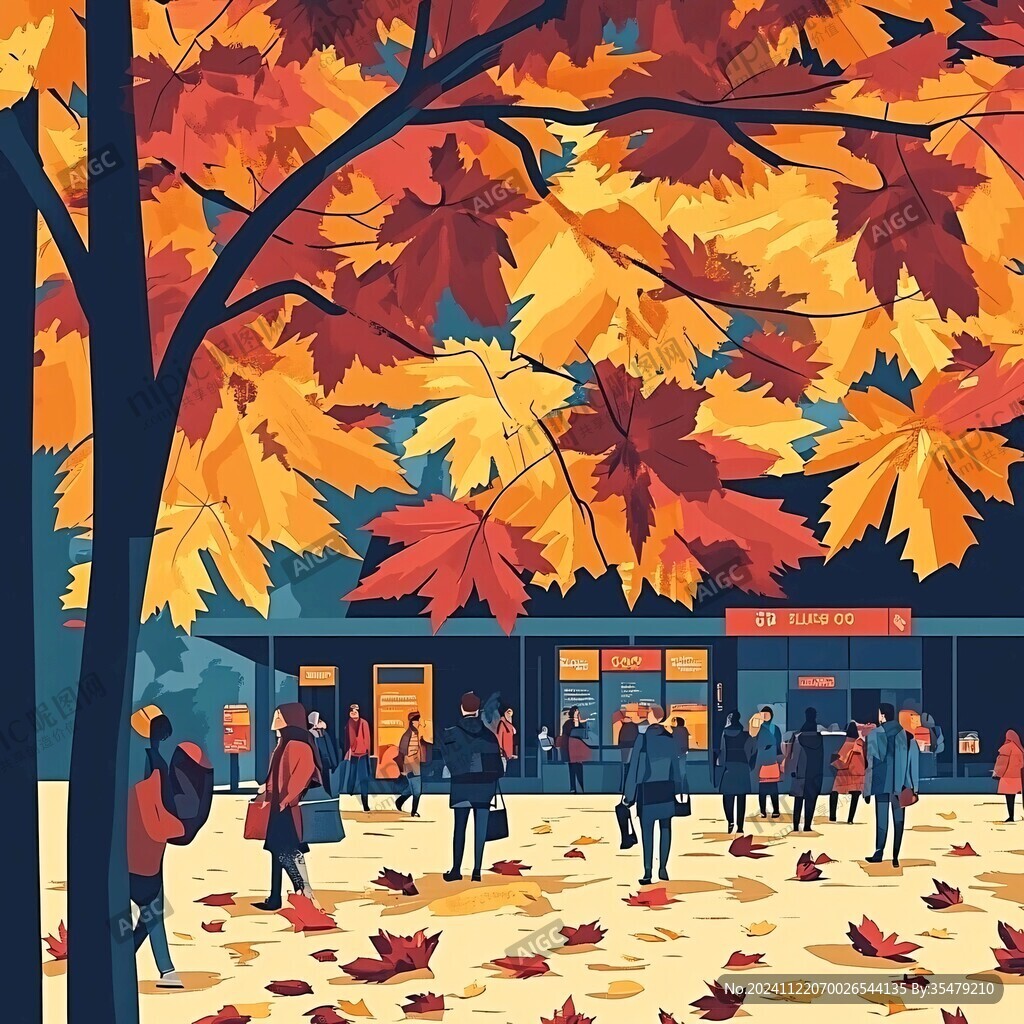 麻省理工大学旅游插画