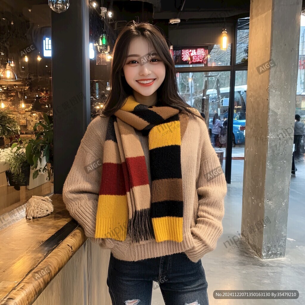 网红棕褐色黄色