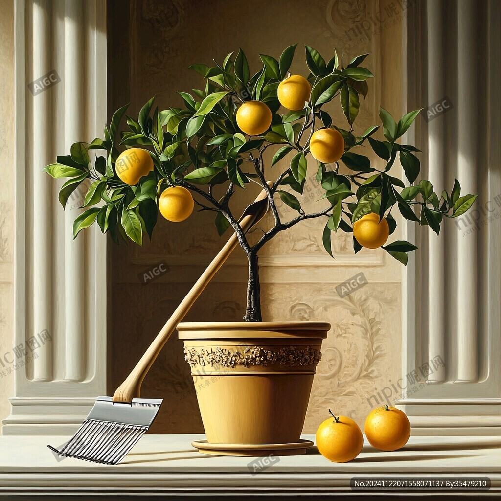 盆栽橘树