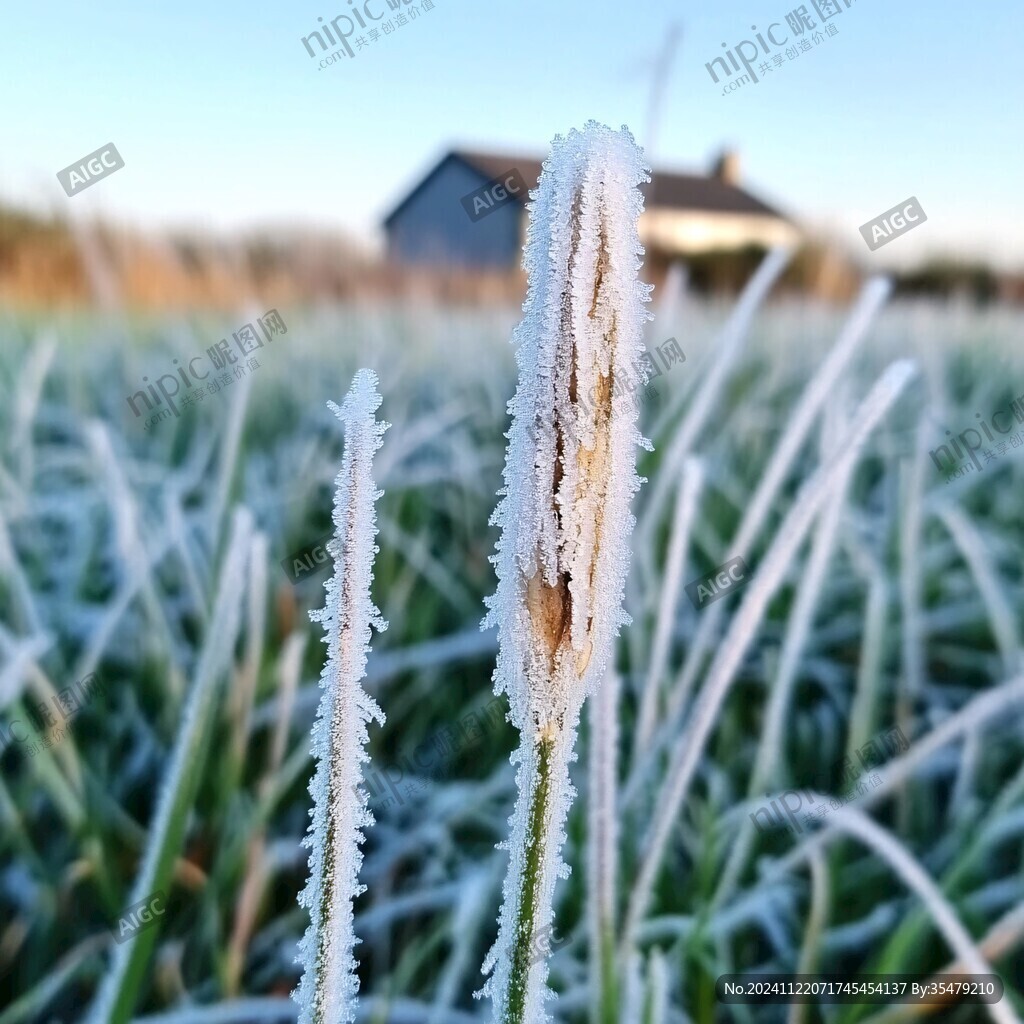 霜打的狗尾草