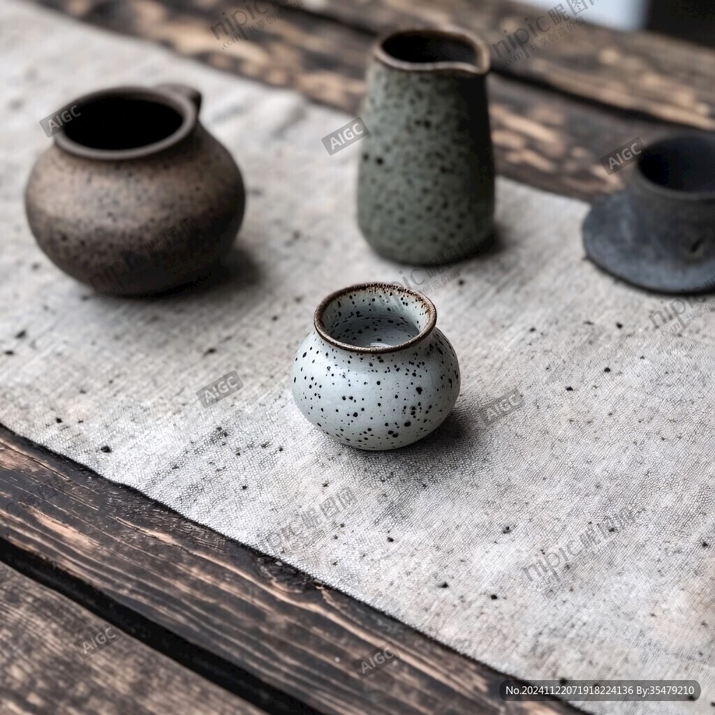 粗陶品茗杯