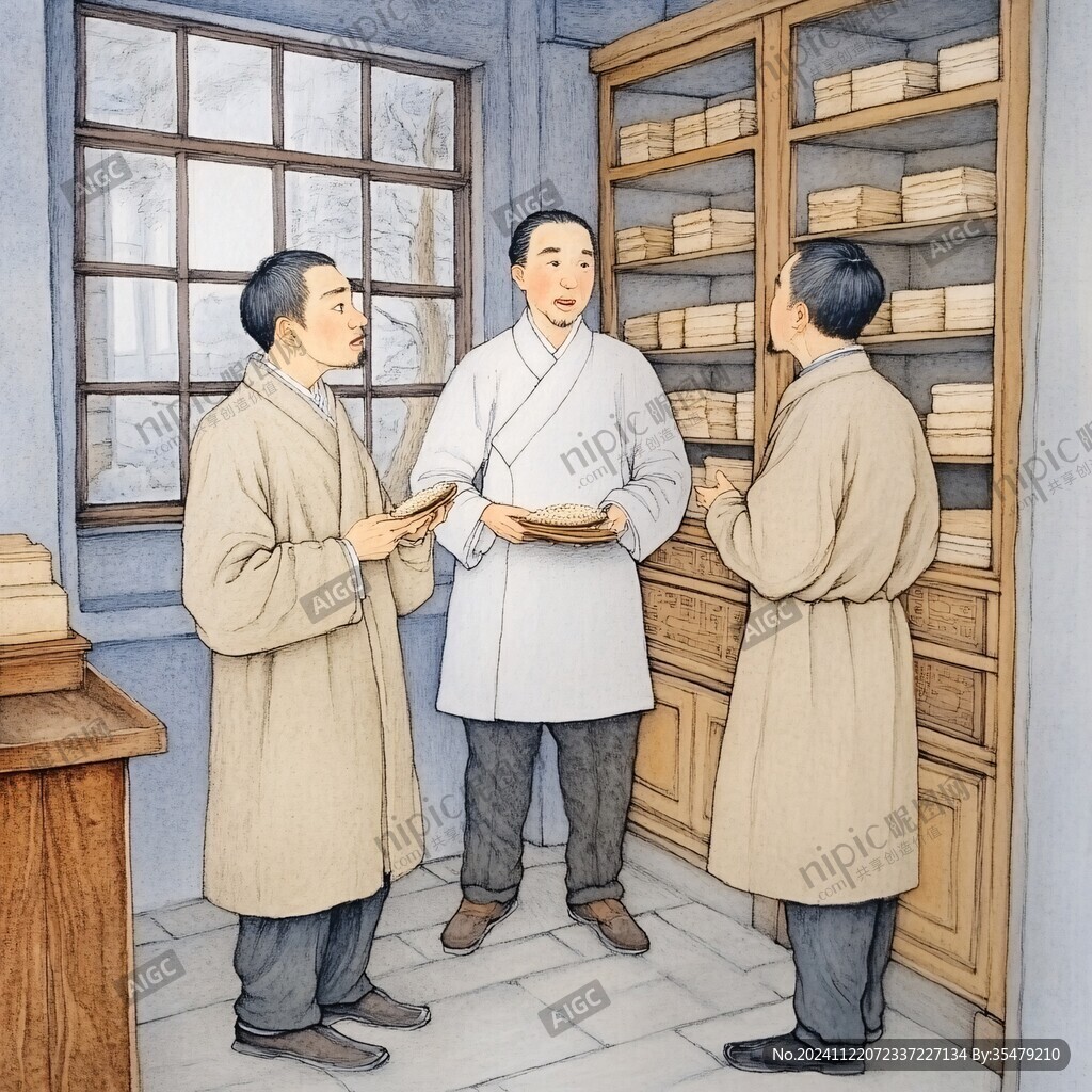 药铺抓药人