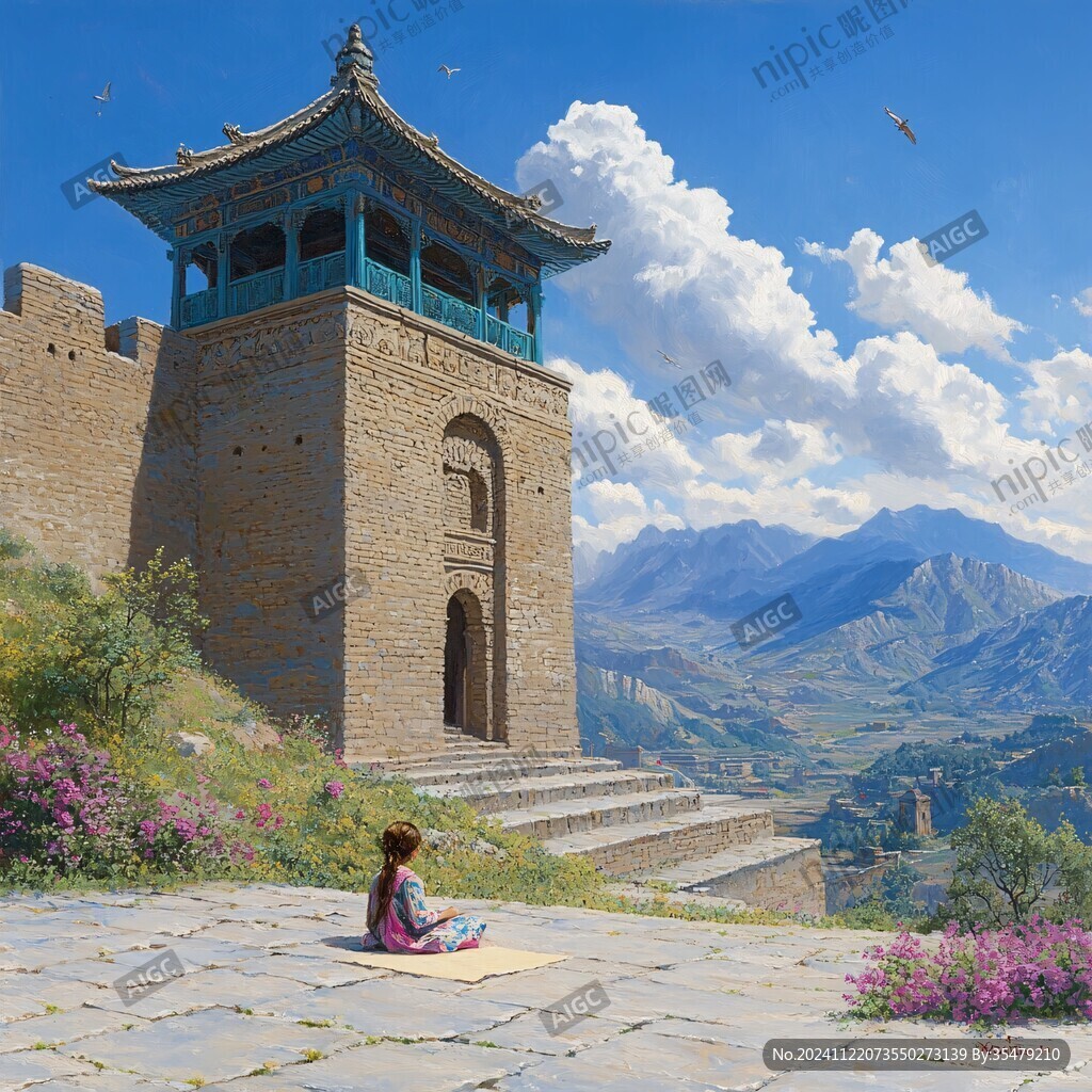 昆仑塔插画