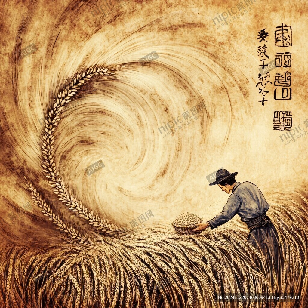 努力工作粮食系列作品