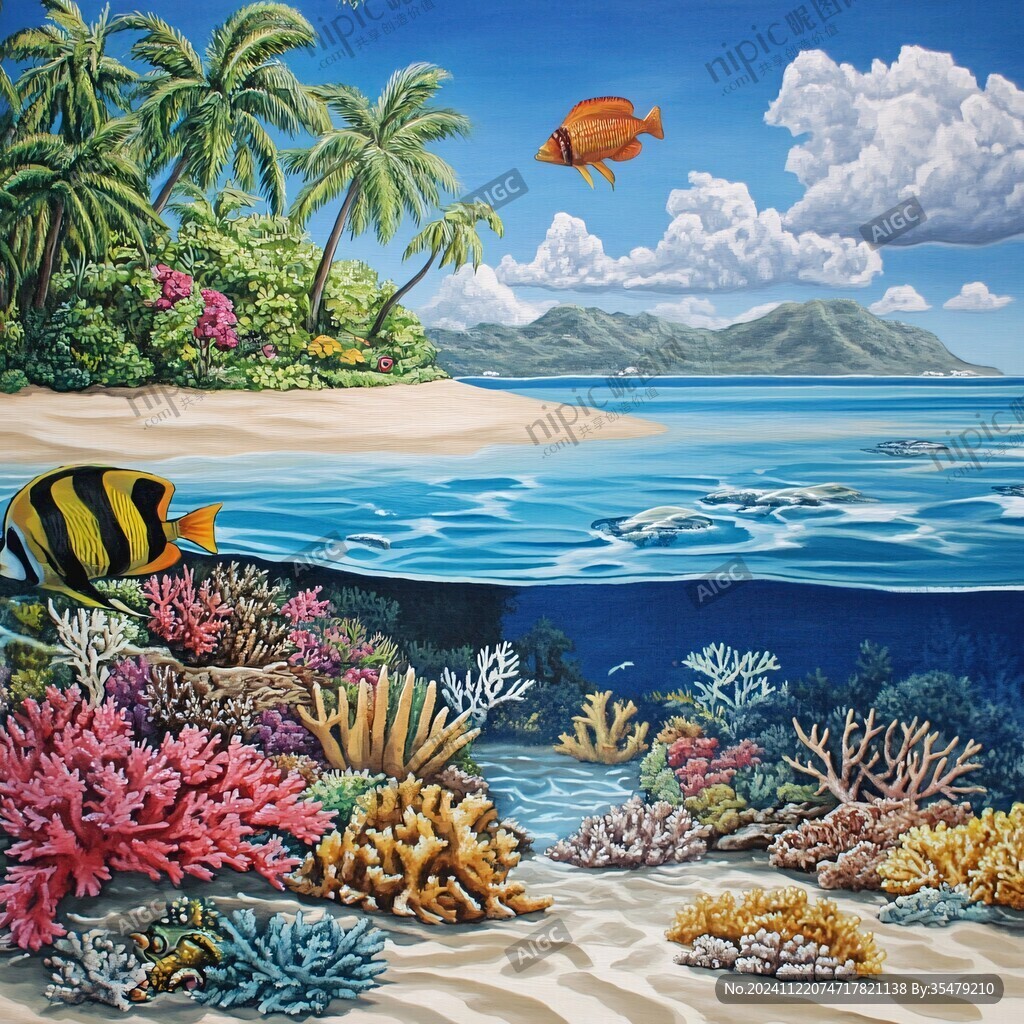 立体画海底立体画