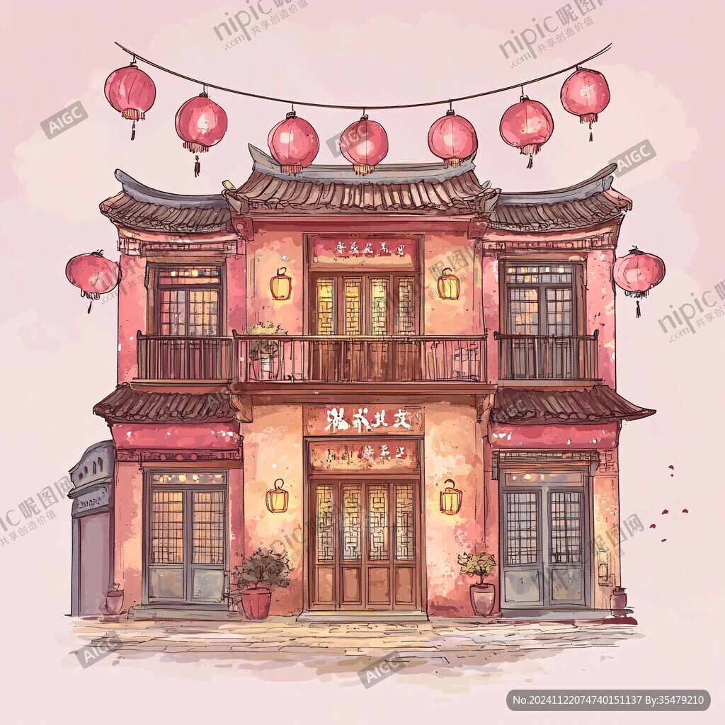 上下杭插画