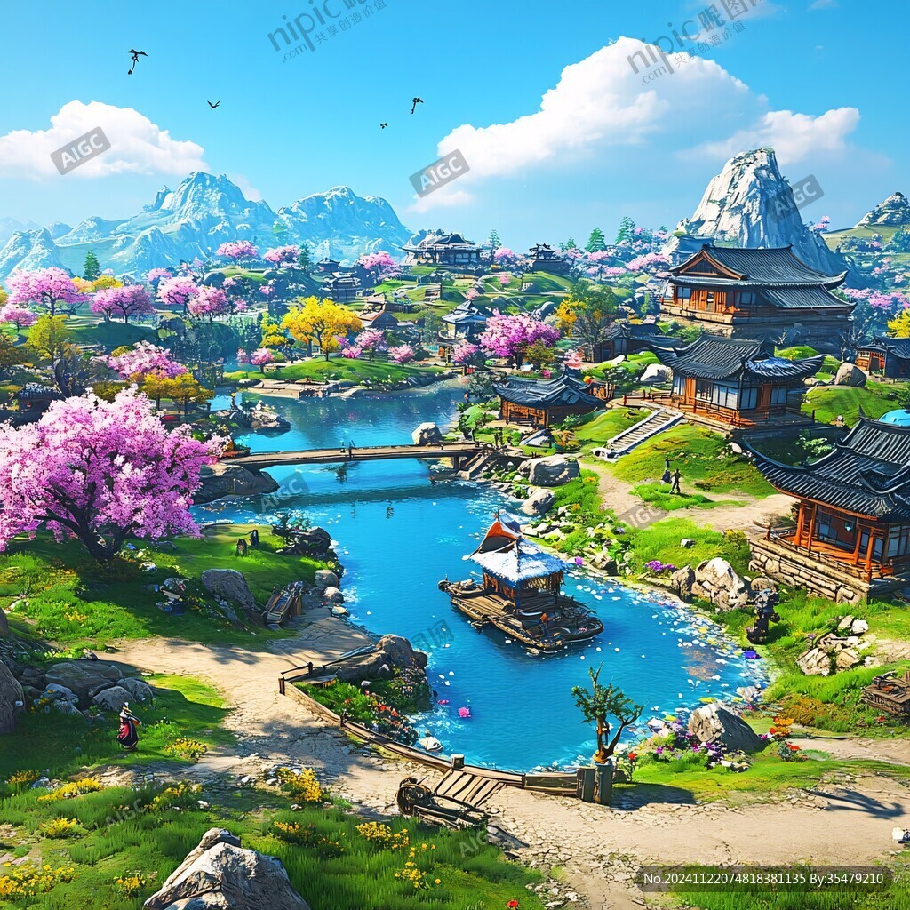 游戏山水场景