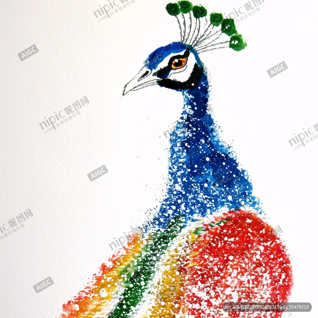 鸵鸟装饰画素材