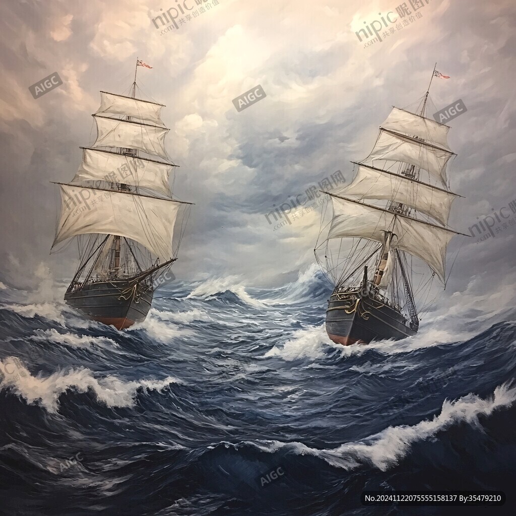 一帆风顺壁画