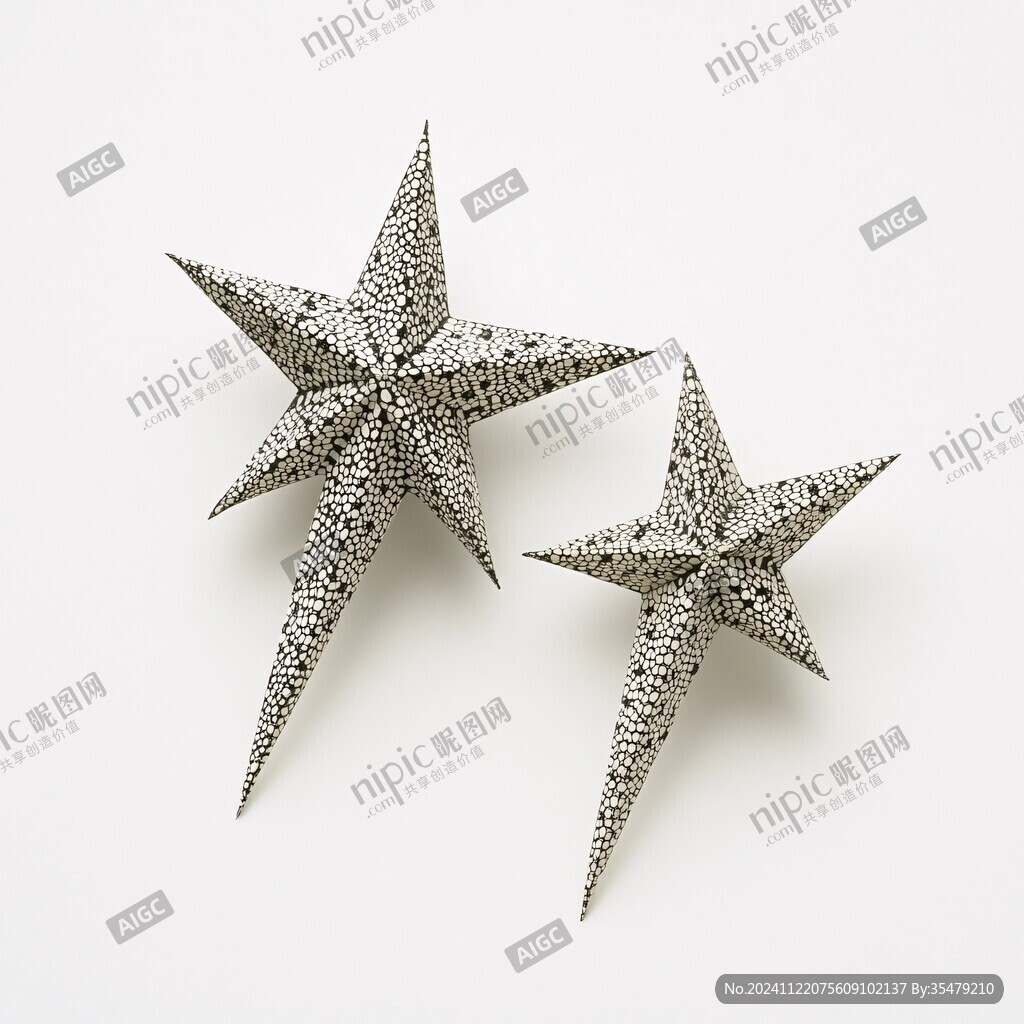 金属质感五角星
