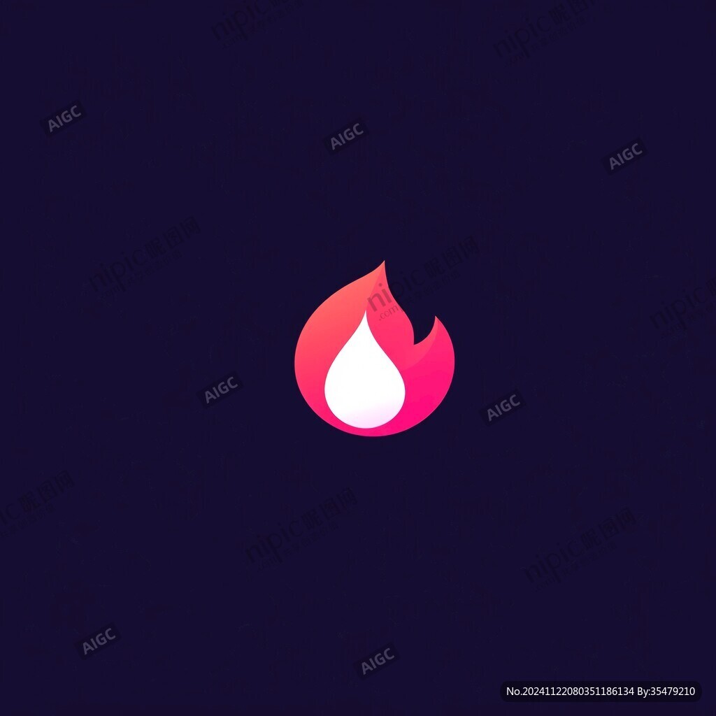 水滴火焰结合logo