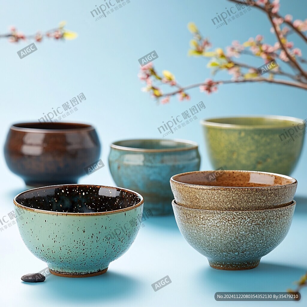 冰裂陶瓷茶杯