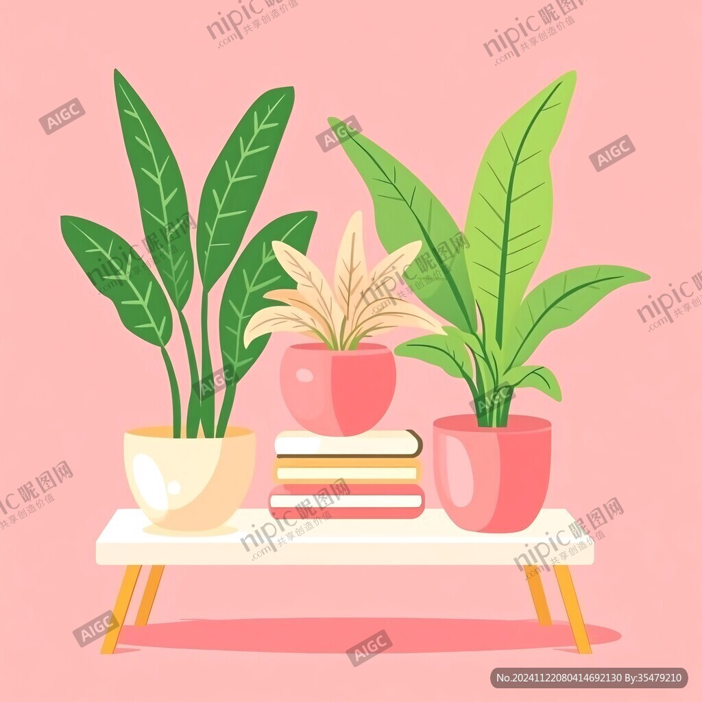 室内植物插画