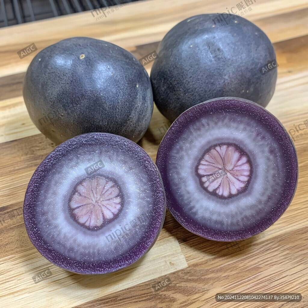 紫苏斑纹人参果