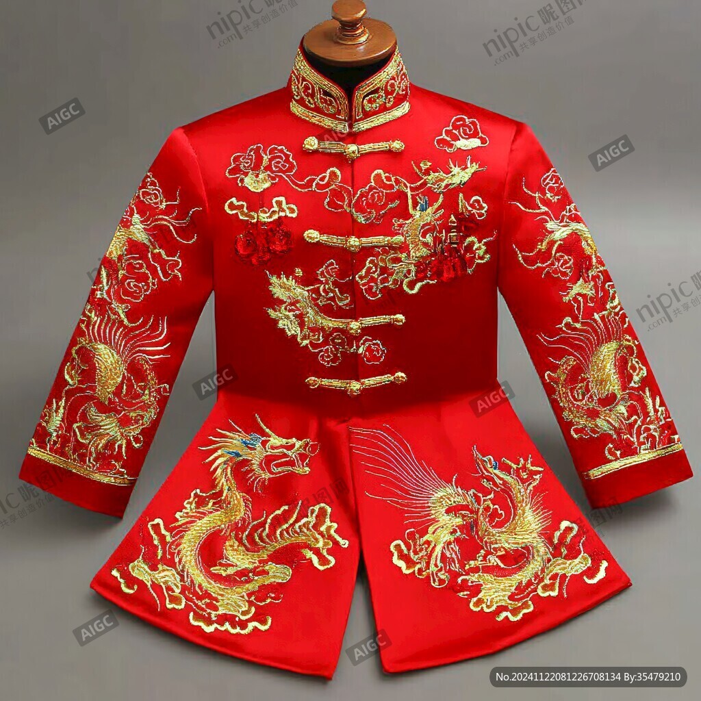 龙凤结婚服