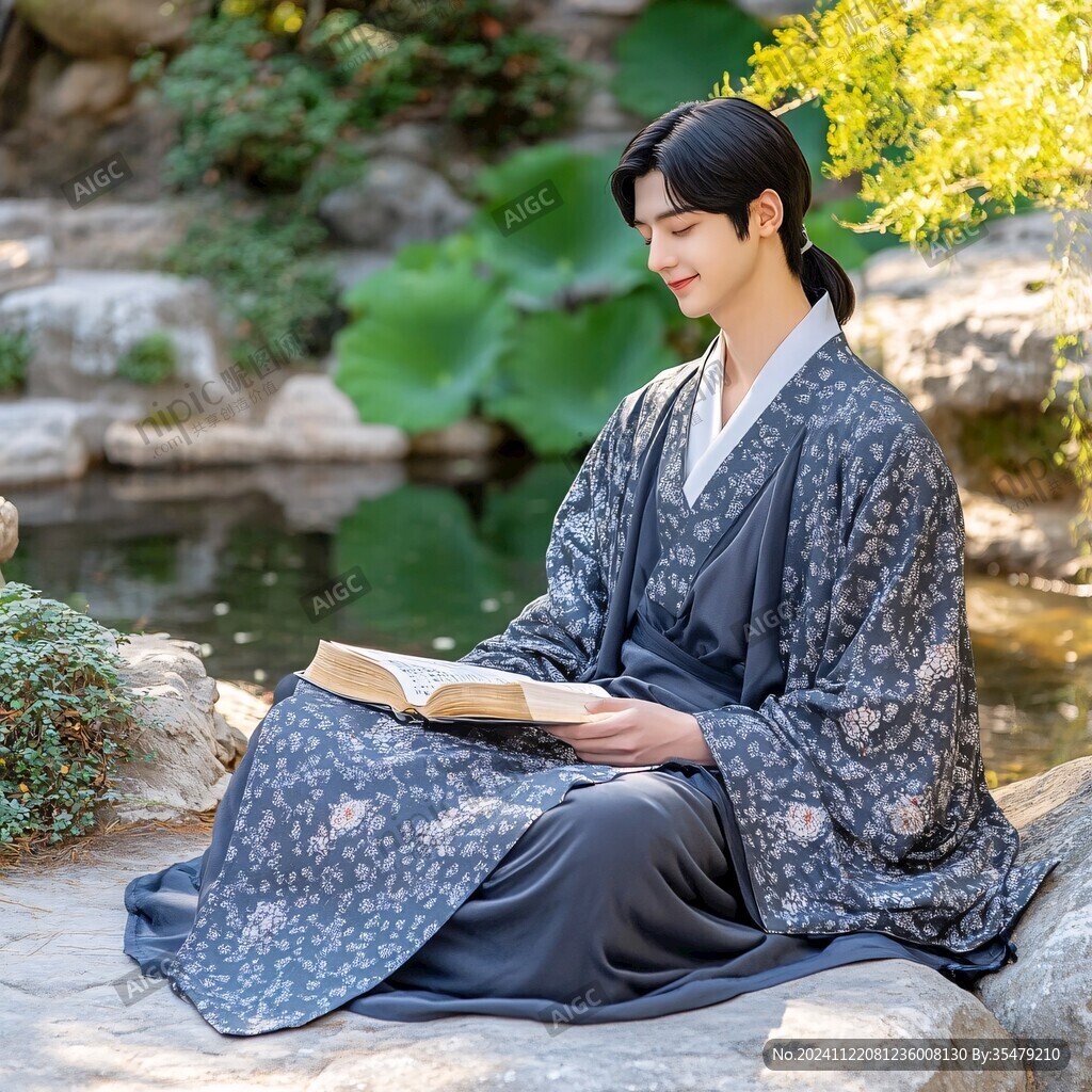 酱色地男吉服