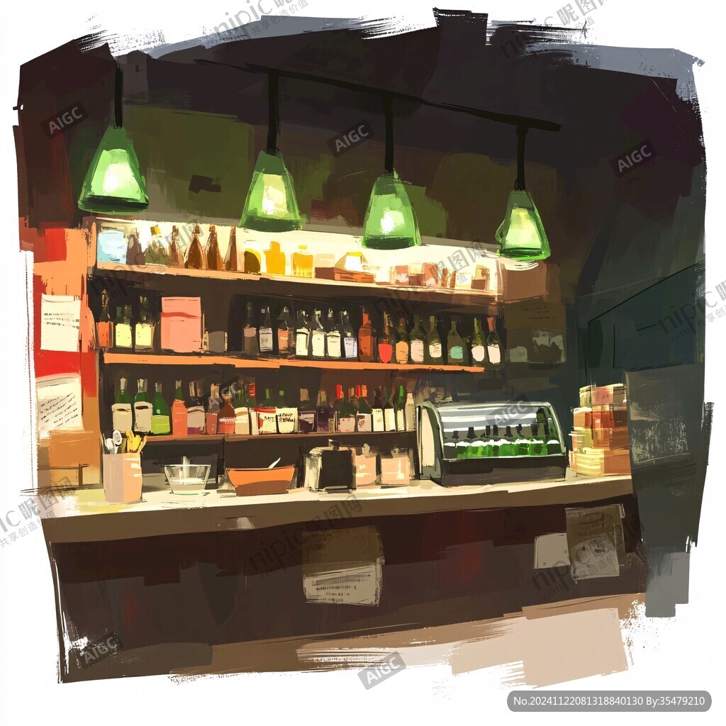 小酒馆插画