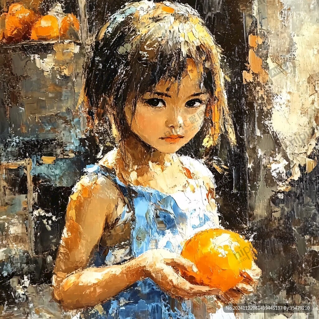 小朋友油画