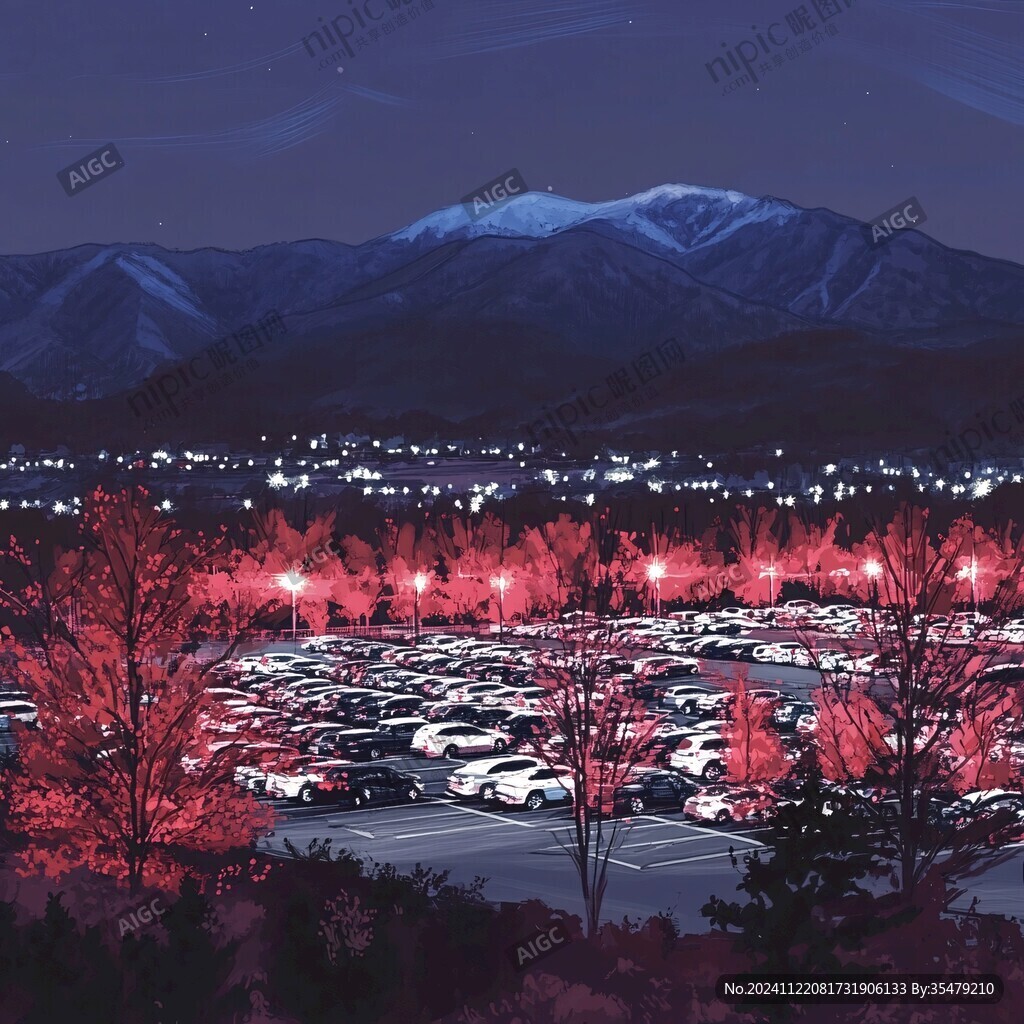 霓虹富士山