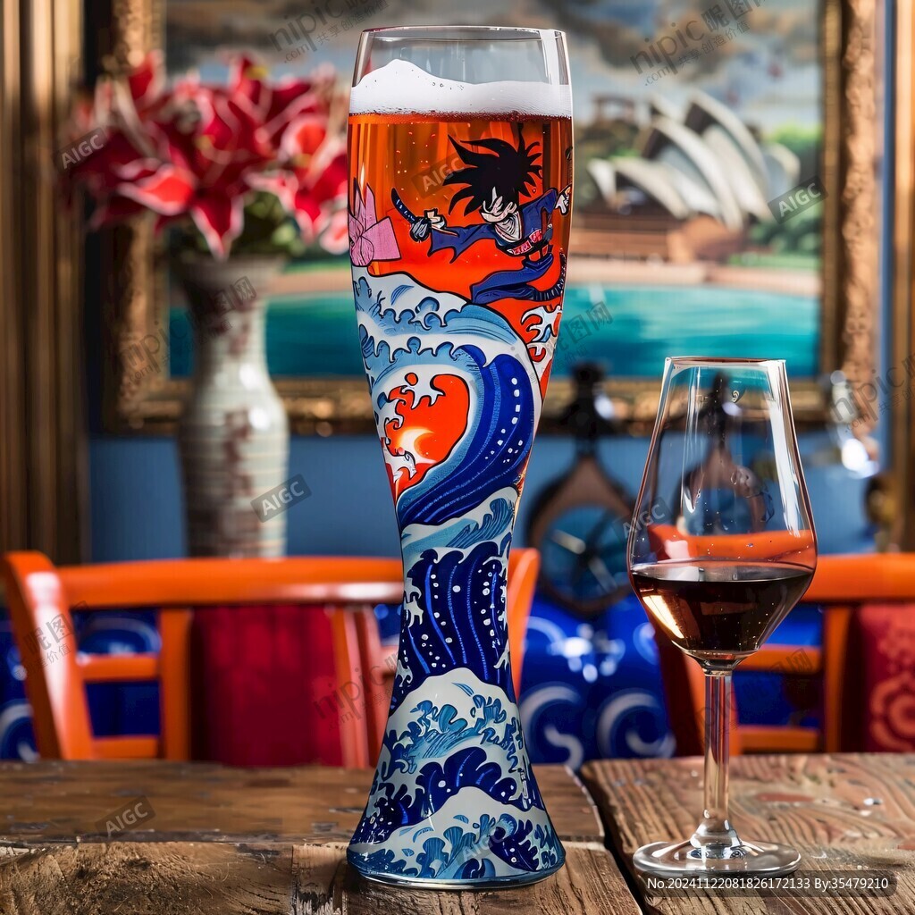 龙柄啤酒杯