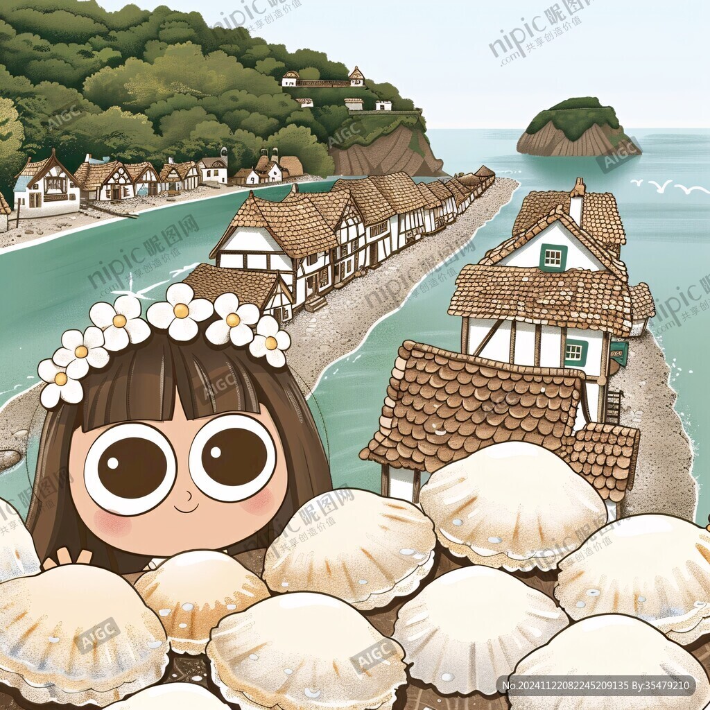 仙螺岛插画