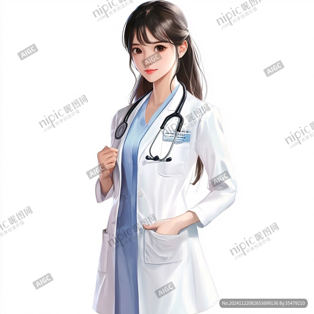 插画女医生