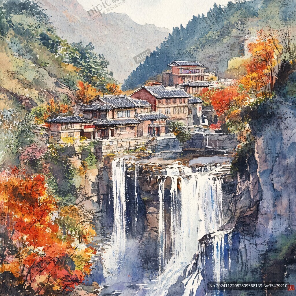 黔东南水彩