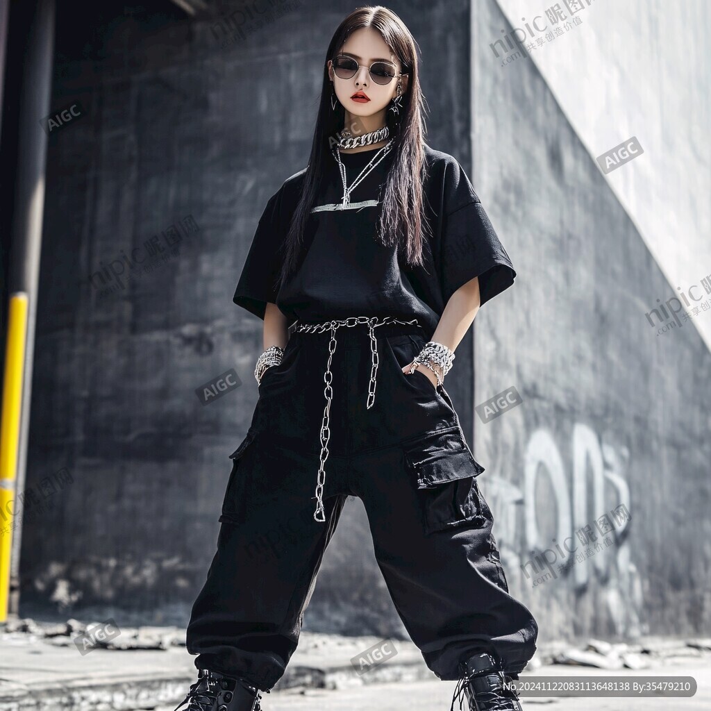 潮牌美少女
