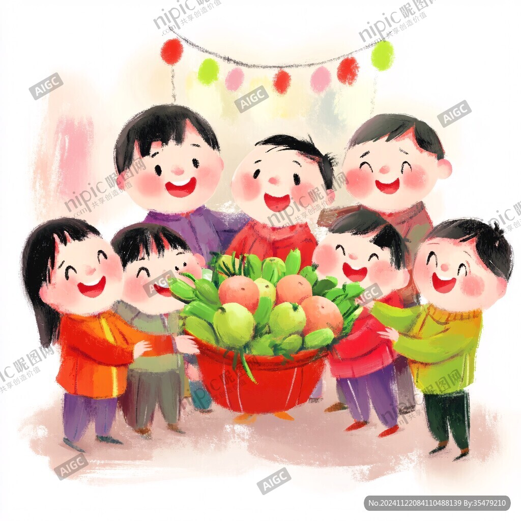 六一儿童节插画人物