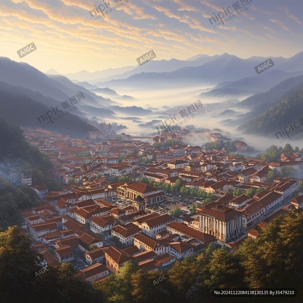 横店插画