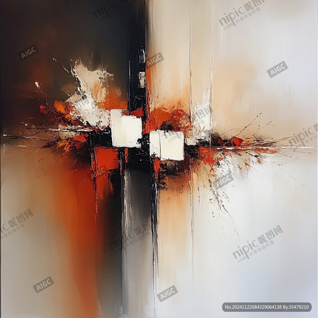 爆款高清抽象油油画